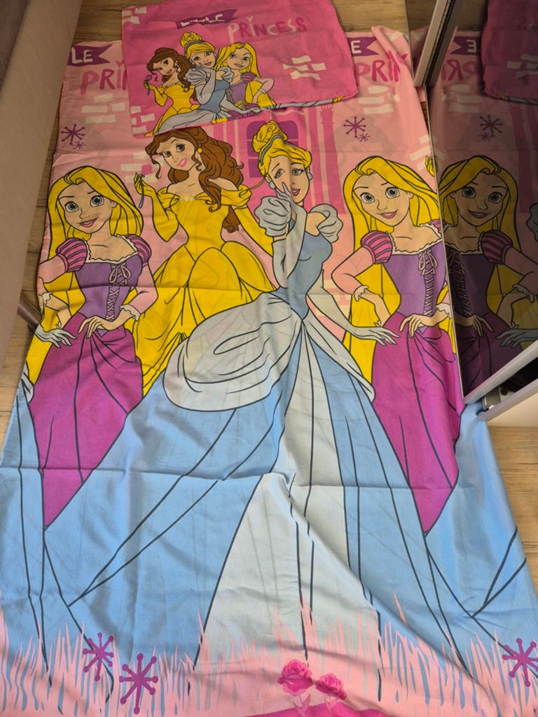 Dekbedovertrek kind eenpersoons Disney Prinsessen, Gebruikt, 50 tot 100 cm, Rond, Minder dan 50 cm