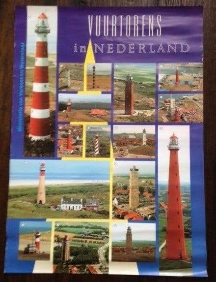 Vuurtorens Nederland poster Lange Jaap Huisduinen ( 21, Rechthoekig Staand, Verzenden, Nieuw, A1 t/m A3