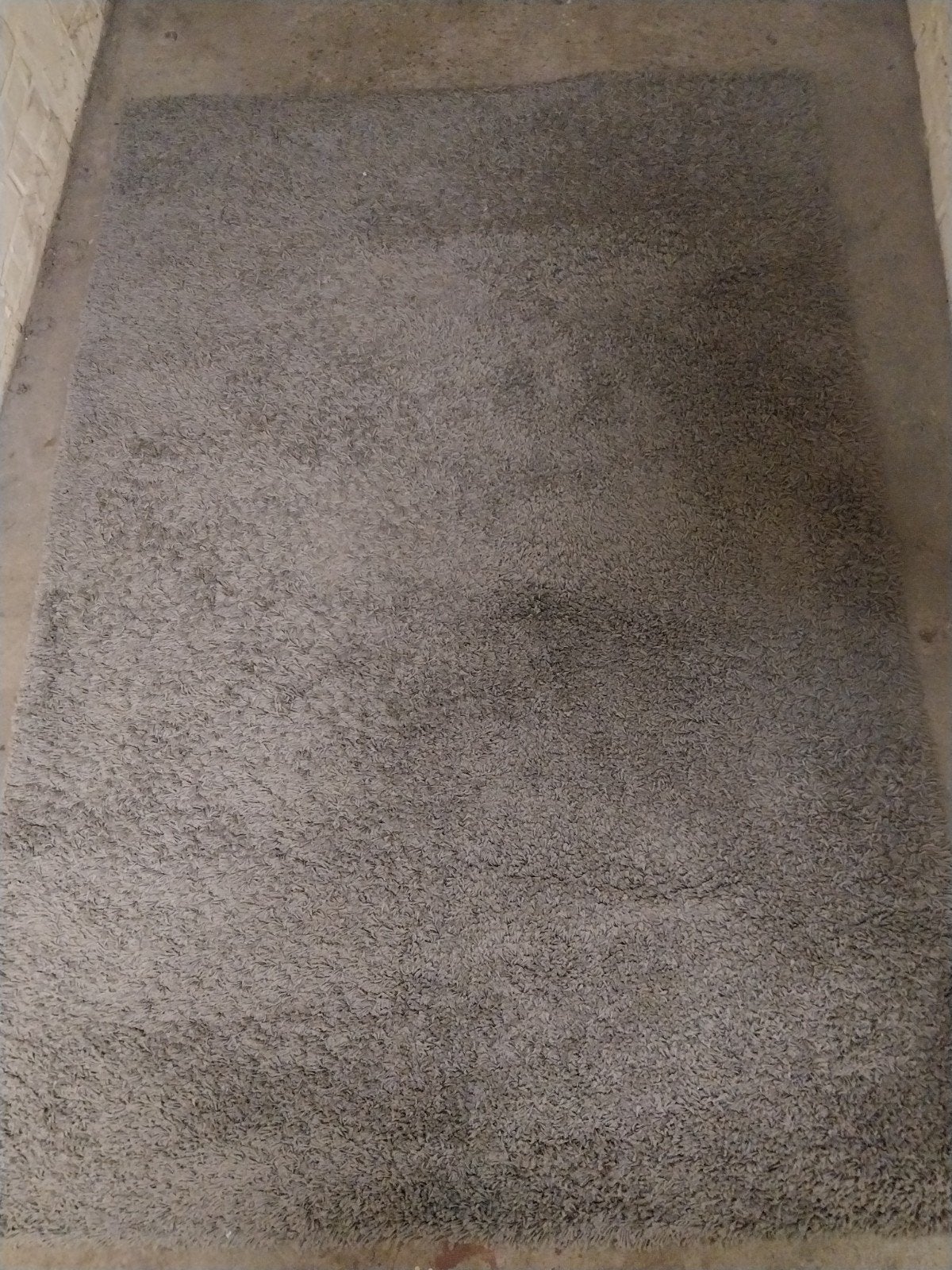IKEA HAMPEN Vloerkleed - Grijs, 133x195 cm, Ophalen, Gebruikt, 100 tot 150 cm, Modern, hoogpolig