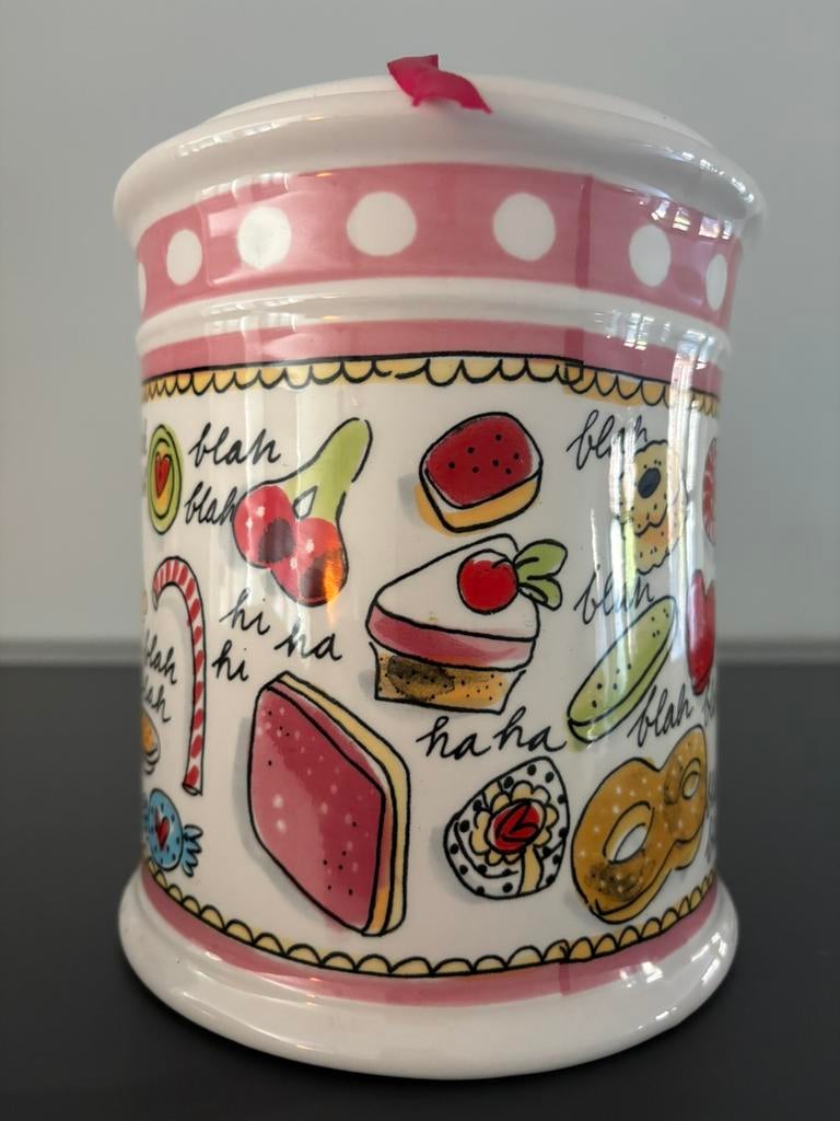 Blond Amsterdam snoeppot, Ophalen of Verzenden, Zo goed als nieuw, Overige materialen, Pot, Bus of Blik