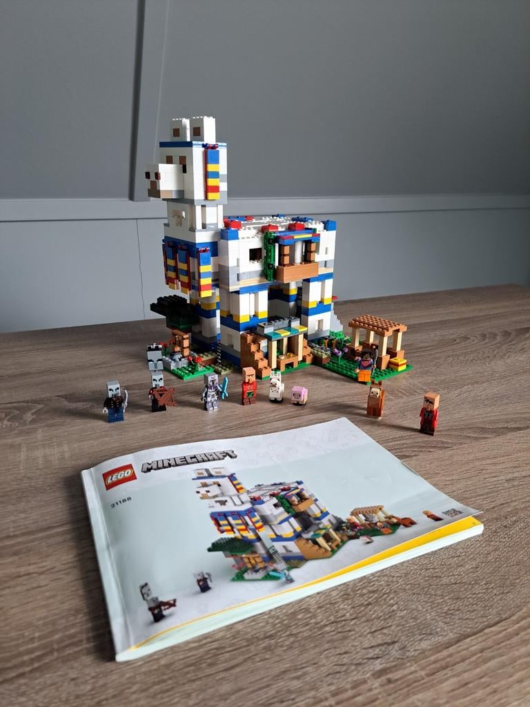 Lego Minecraft 21188 Het Lamadorp, Compleet, Minecraft, Lego, Ophalen of Verzenden