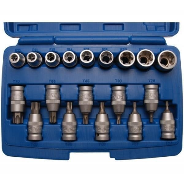 Dop-/ bitdop set 1/2 duims torx 19-delig Stahlkaiser, Ophalen of Verzenden, Nieuw