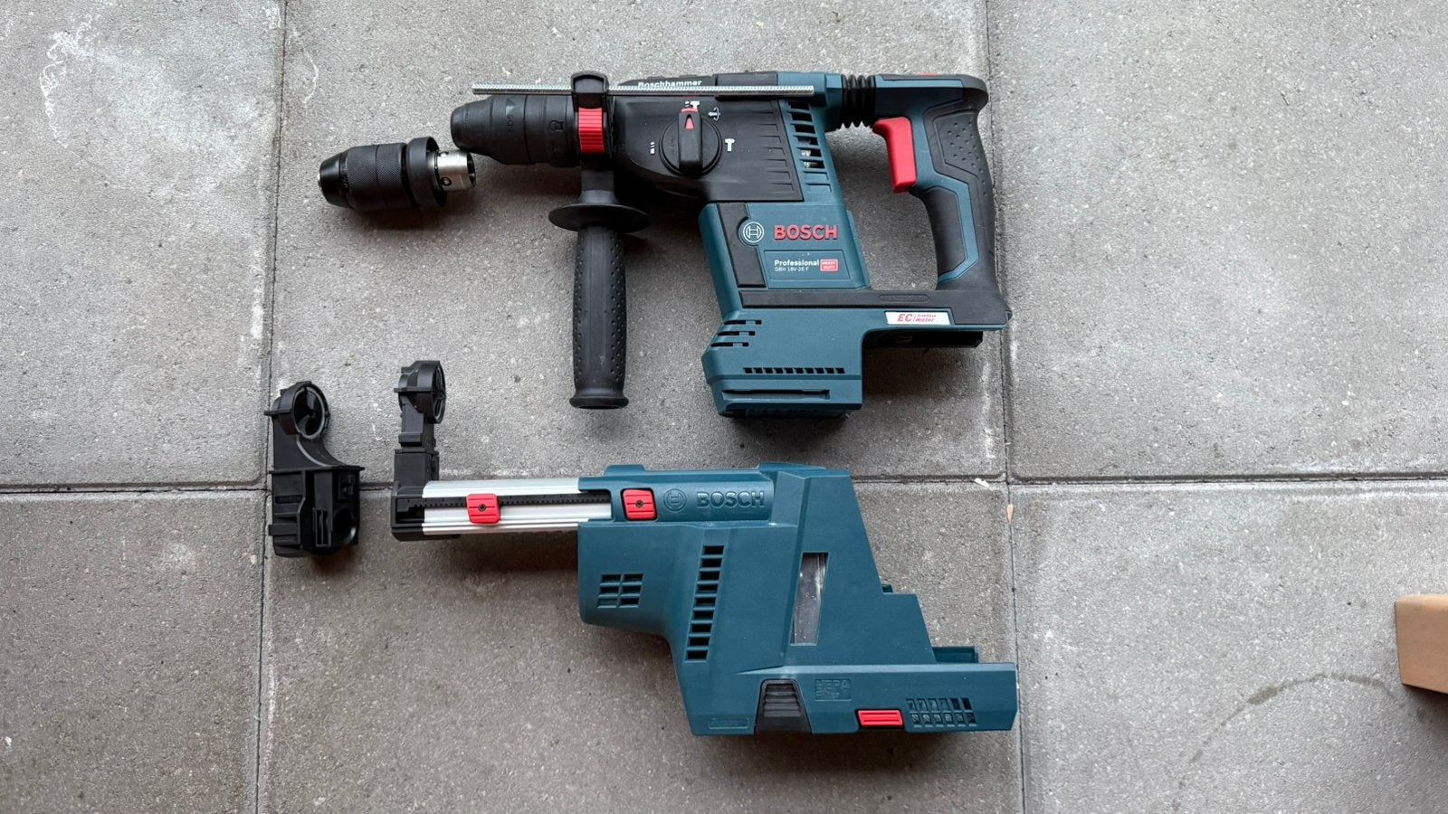 Bosch GBH 18v-26 F 18v accu boorhamer met stofafzuiging