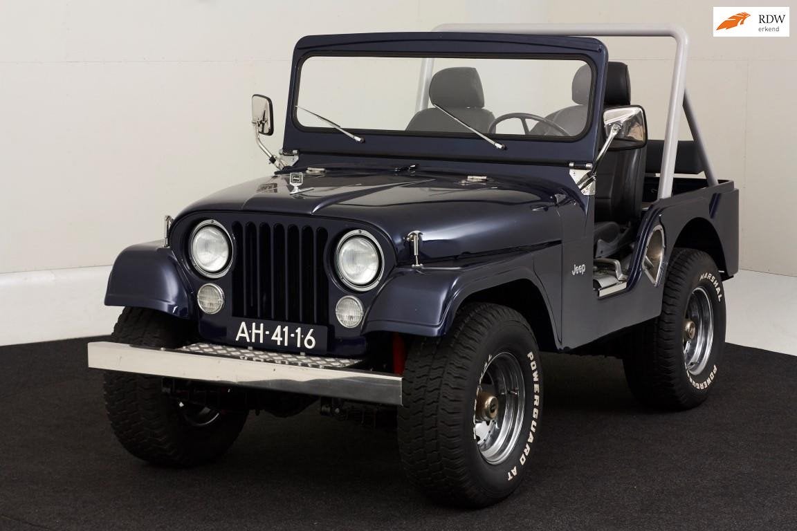 Jeep Nekaf Nieuwstaat/Belasting vrij, Auto's, Gebruikt, Blauw, Lederen bekleding, Leder