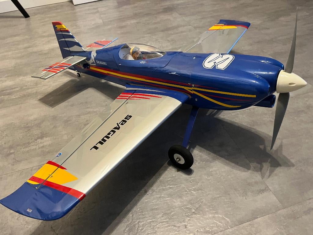 Seagull MXS-R 0,9 mtr houten constructie, Hobby en Vrije tijd, Modelbouw | Radiografisch | Vliegtuigen, Ophalen, Gebruikt, Elektro