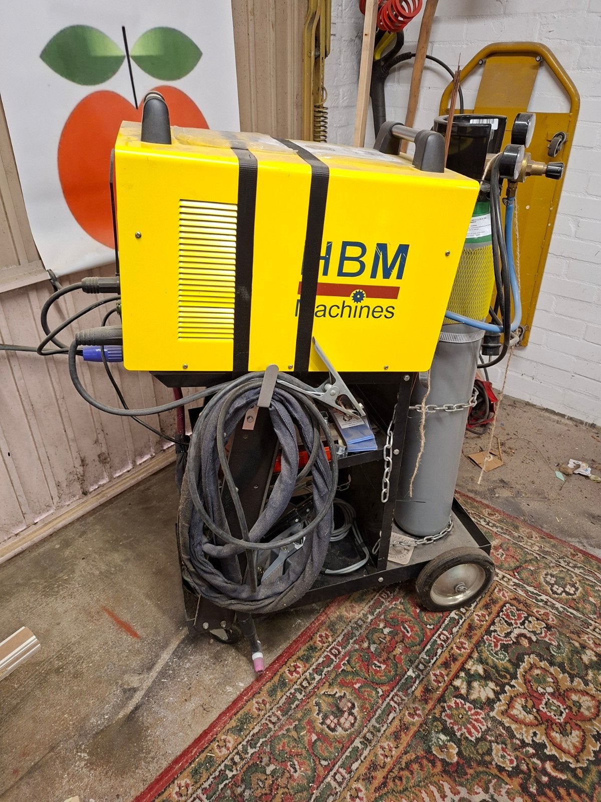 HBM TIG 200 AC/DC Lasapparaat met toebehoren, Ophalen, Gebruikt, 150 tot 250 ampère, Tig