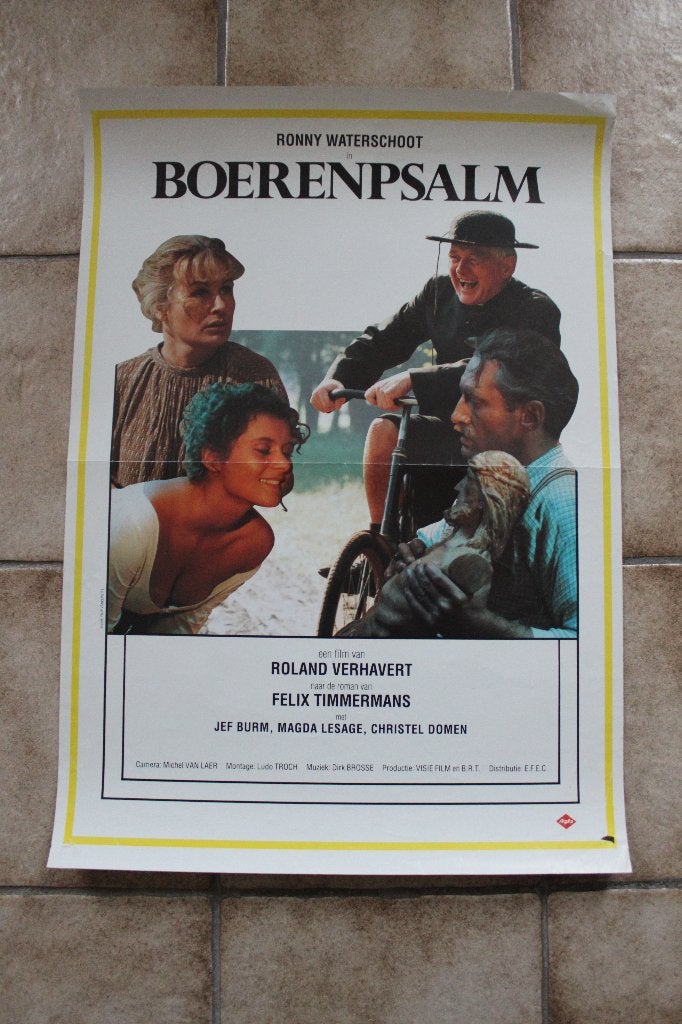filmaffiche Boerenpsalm 1989 filmposter, Rechthoekig Staand, Ophalen of Verzenden, Zo goed als nieuw, A1 t/m A3