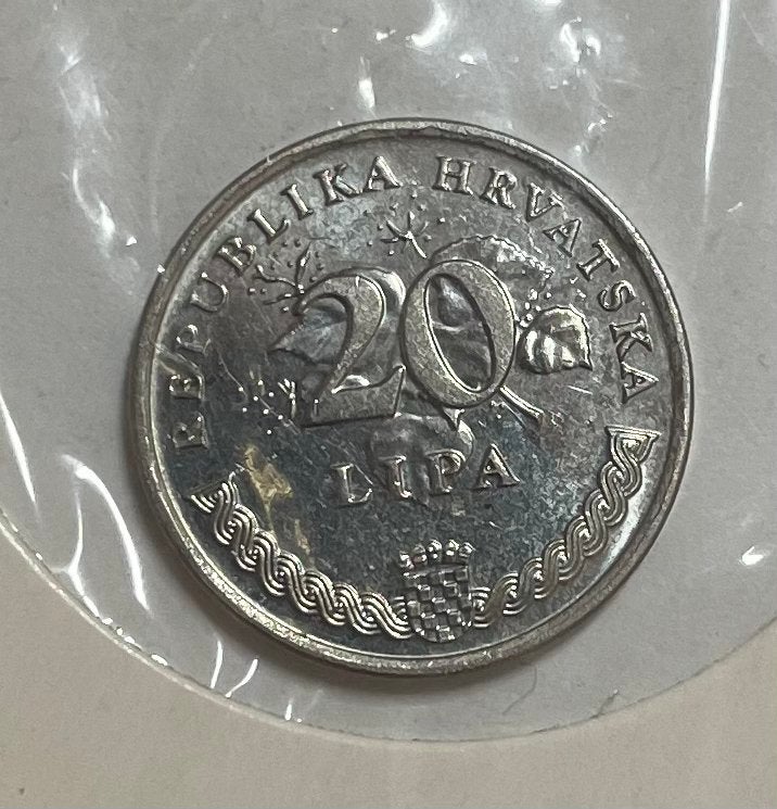 20 lipa Kroatië FAO 1995, Postzegels en Munten, Ophalen of Verzenden, Overige landen