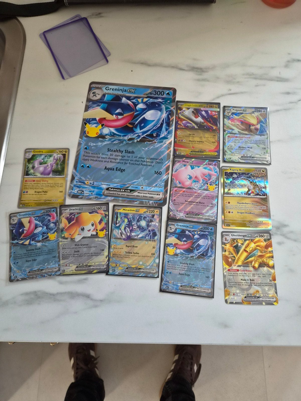 Pokémon kaarten - Greninja EX en meer, Ophalen of Verzenden, Gebruikt, Meerdere kaarten, Foil