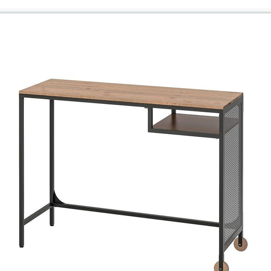 IKEA FJÄLLBO Laptoptafel, 100x36x75 cm, zwart, Computers en Software, Laptoptafels, Gebruikt, Ophalen