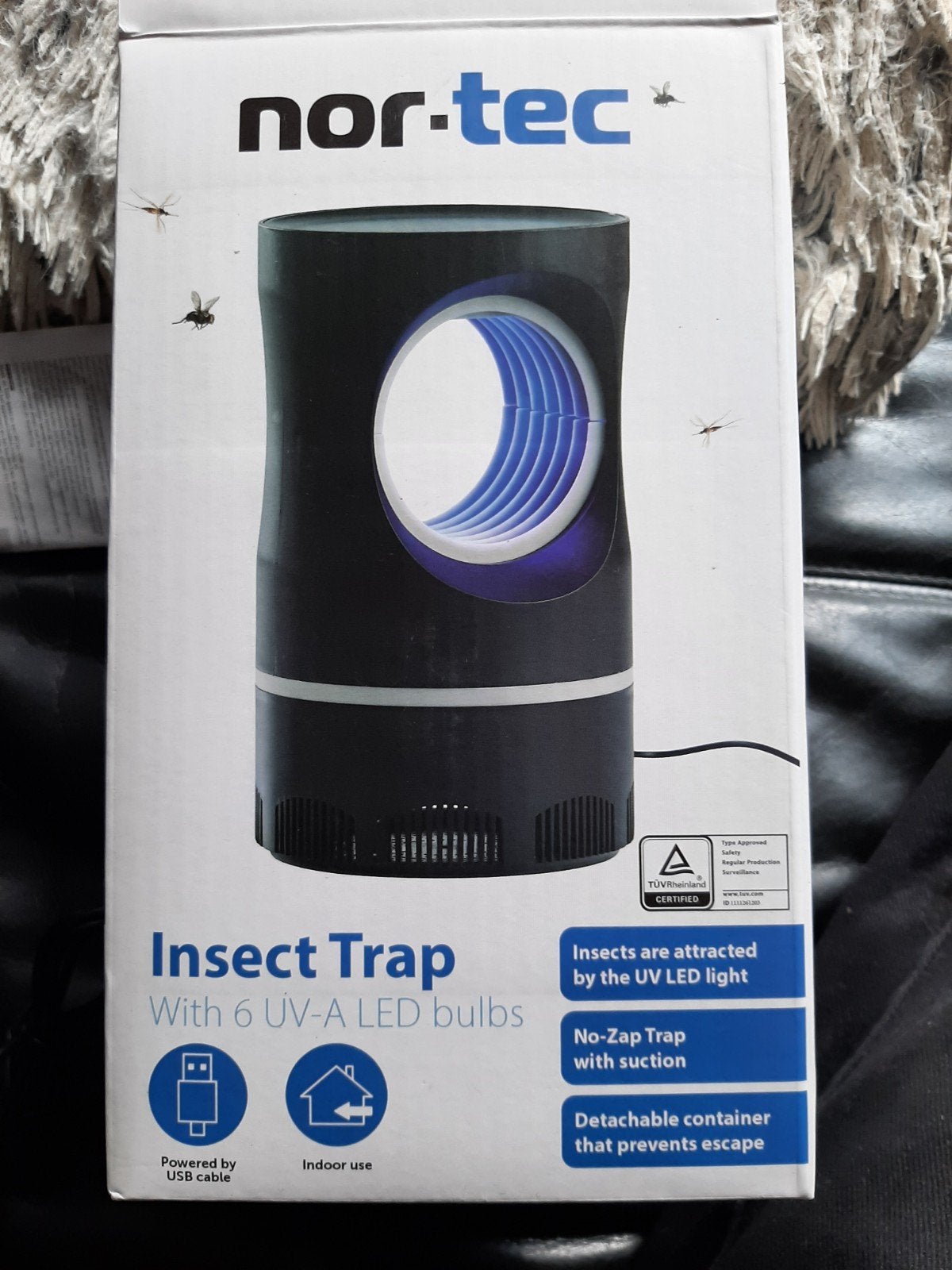 Nor-Tec Insectenval met UV-A LED lampen - USB gevoed, Ophalen of Verzenden, Nieuw, Ongediertebestrijding