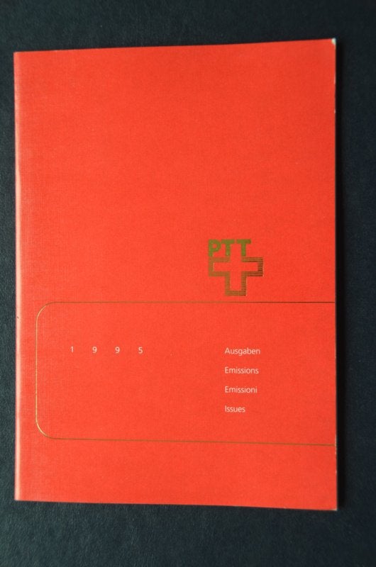 Officiele Jaarboeken Zwitserse PTT 1990, 1993 en 1995, Postzegels en Munten, Postzegels | Europa | Zwitserland, Ophalen of Verzenden