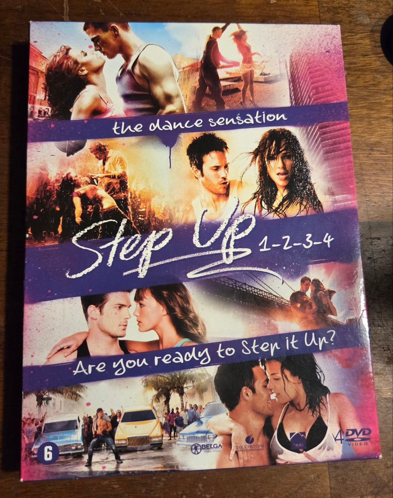 Step Up 1-2-3-4  / DVD Boxset - Dansfilms Collectie, Engels, Nederlands, Ophalen of Verzenden, Zo goed als nieuw