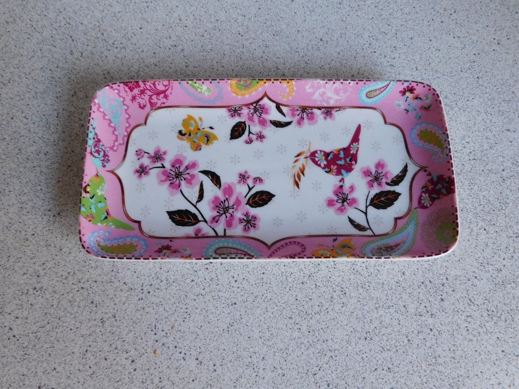 Schaal 23,5x12 cm. Birdy Collection by Xenos, Ophalen of Verzenden, Overige stijlen, Porselein, Schaal of Schalen