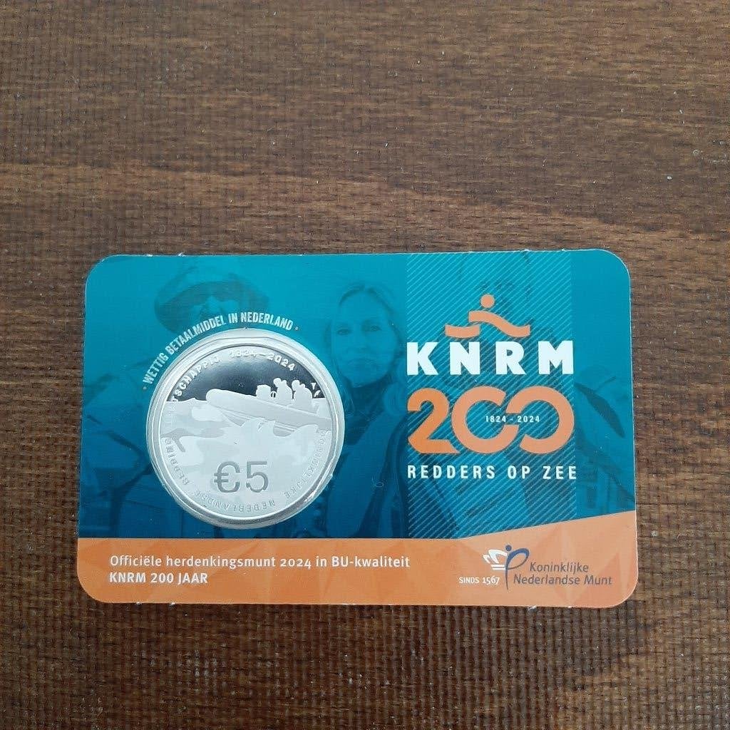 2024 Coincard KNRM Vijfje (BU)., Ophalen of Verzenden, Overige landen, 5 euro, Setje