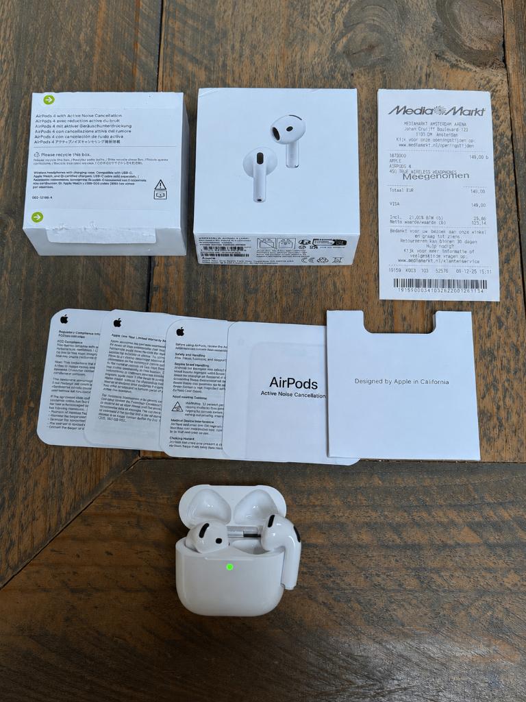 Airpods 4 ANC, Verzenden, Nieuw, Audio