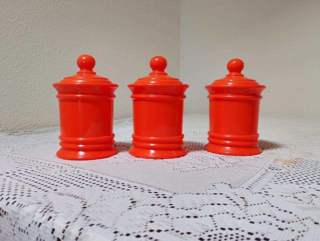 vintage voorraadpotten, Gebruikt, Kunststof, Ophalen of Verzenden, Voorraadpot