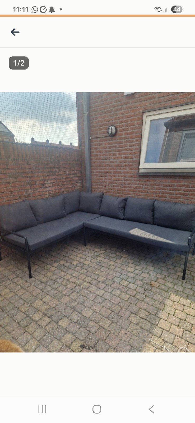 loungesbank, Tuin en Terras, Tuinsets en Loungesets, Ophalen of Verzenden, 2 zitplaatsen