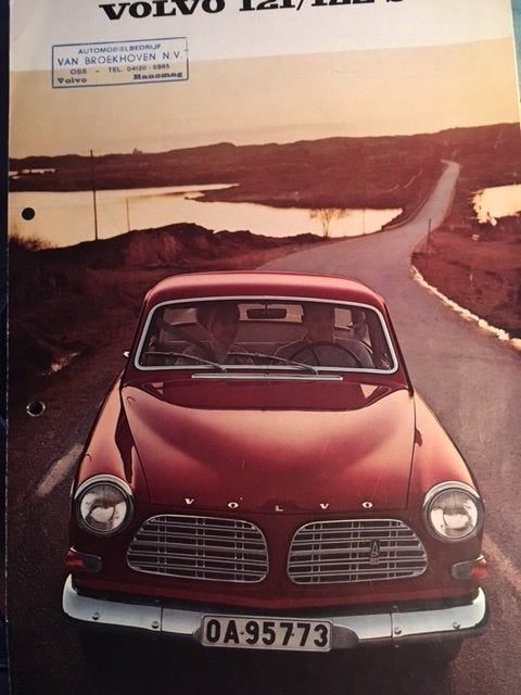 Volvo 121 en 122 S model Amazon brochure/auto folder '68, Ophalen of Verzenden, Nieuw, Volvo