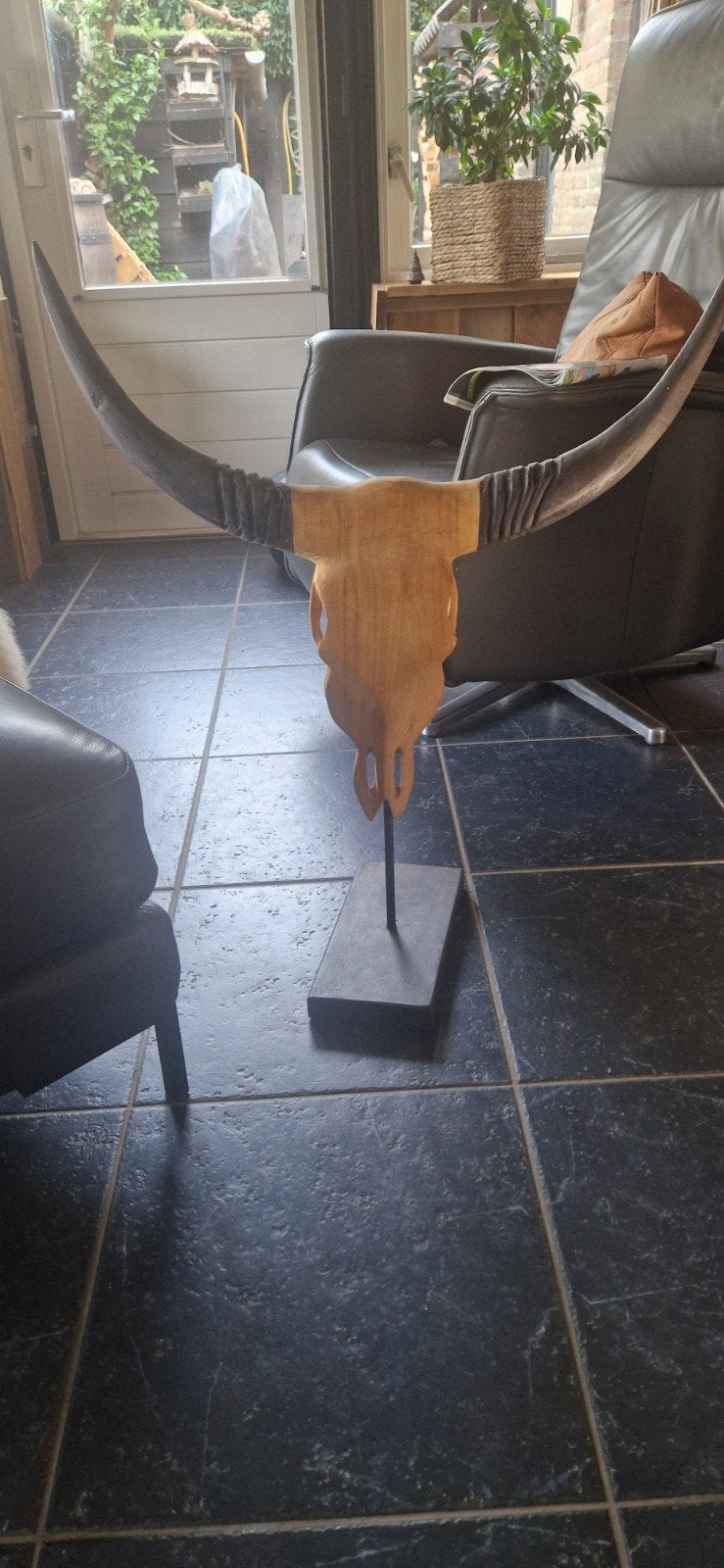 hertenhoofd decoratie, Ophalen, Laminaat