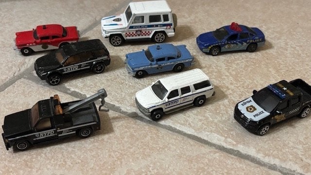 Politie speelgoed auto’s, NYPD…. Buick rood ( Matchbox),, Kinderen en Baby's, Ophalen of Verzenden