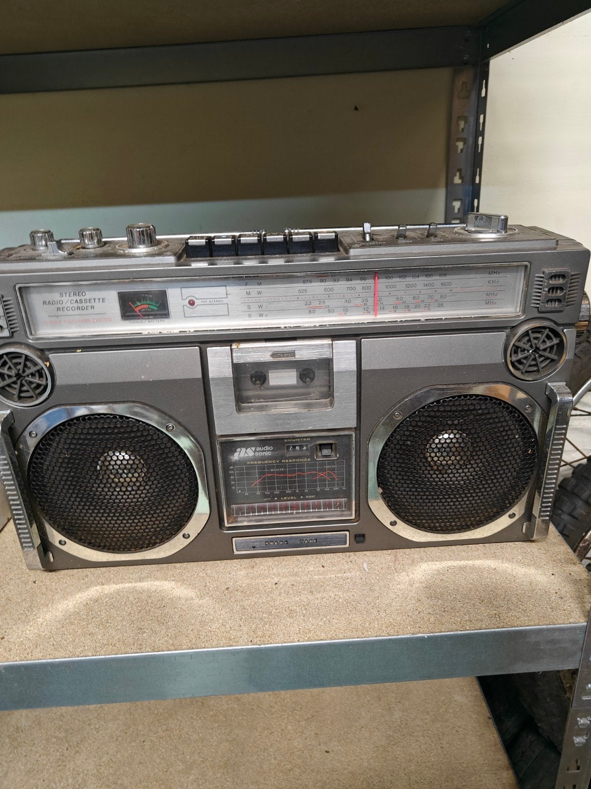 AudioSonic TBS 8900 ghettoblaster, Gebruikt, M, Ophalen of Verzenden, Radio