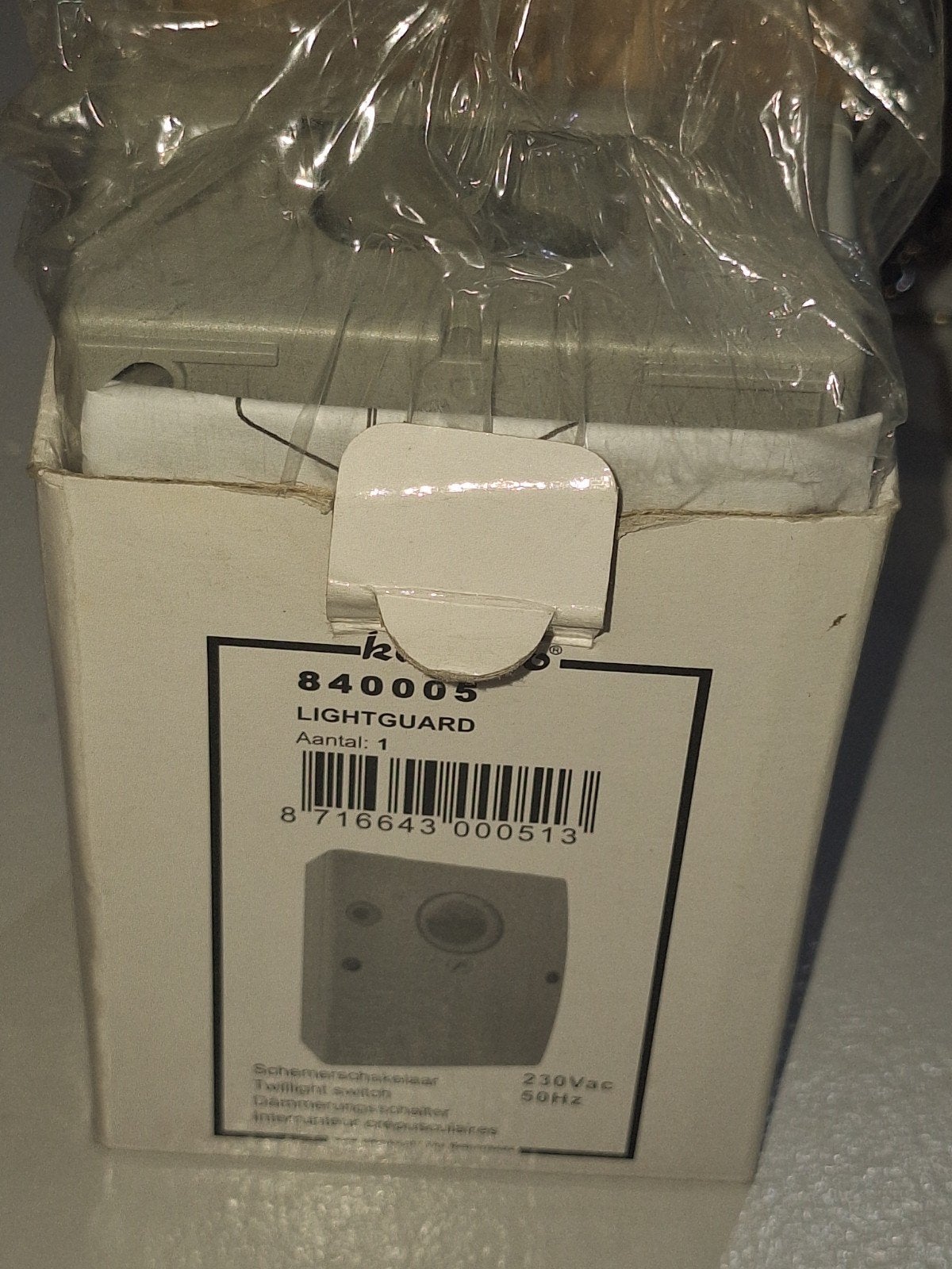 Lightguard Schemerschakelaar 230Vac 50Hz, Ophalen