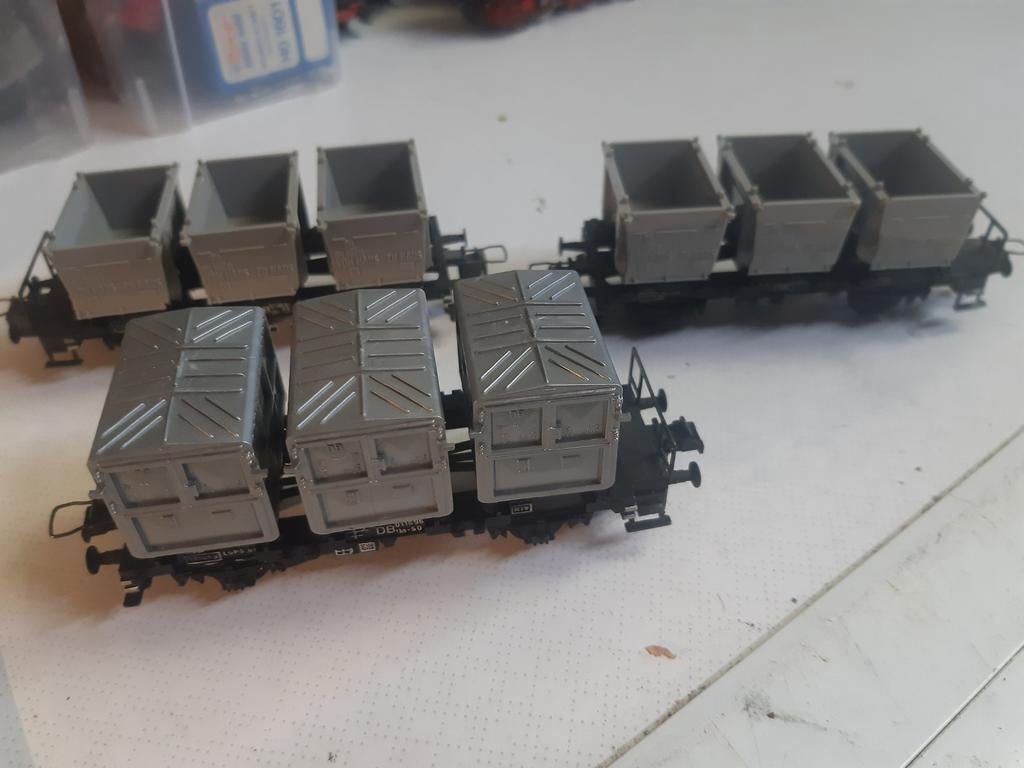 Trix express laadkistenwagens, Ophalen of Verzenden, Gelijkstroom, Wagon, Trix