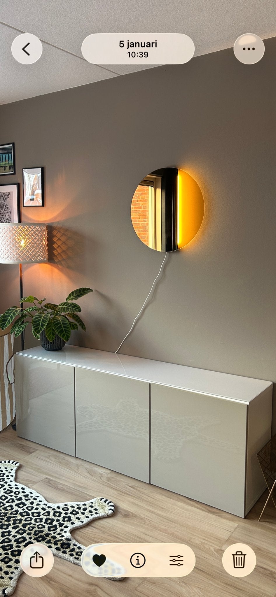 IKEA BESTÅ Kastcombinatie beige, Huis en Inrichting, Kasten | Dressoirs, Ophalen, 150 tot 200 cm, Zo goed als nieuw, 25 tot 50 cm