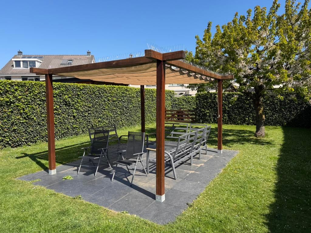 Keramische tuin tegels 60x60x2cm, Ophalen, Zo goed als nieuw, Keramiek, Terrastegels