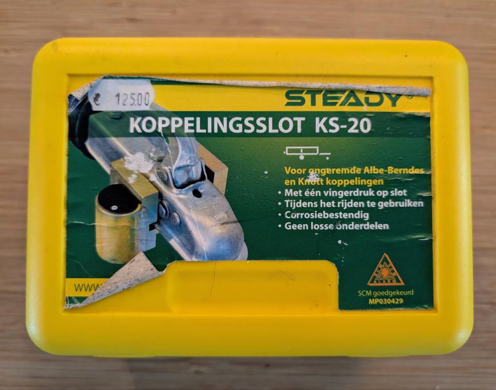 Steady KS-20 Koppeling slot SCM-gekeurd met 4 sleutels, Ophalen of Verzenden