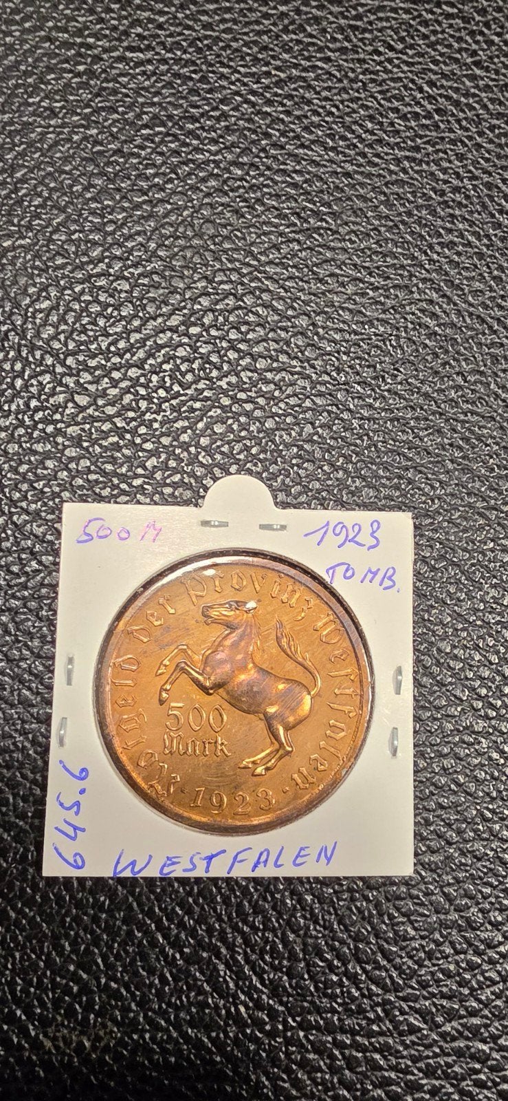 Duits notgeld 500 mark 1923 Westfalen 645.6 tombak, Ophalen of Verzenden, Duitsland