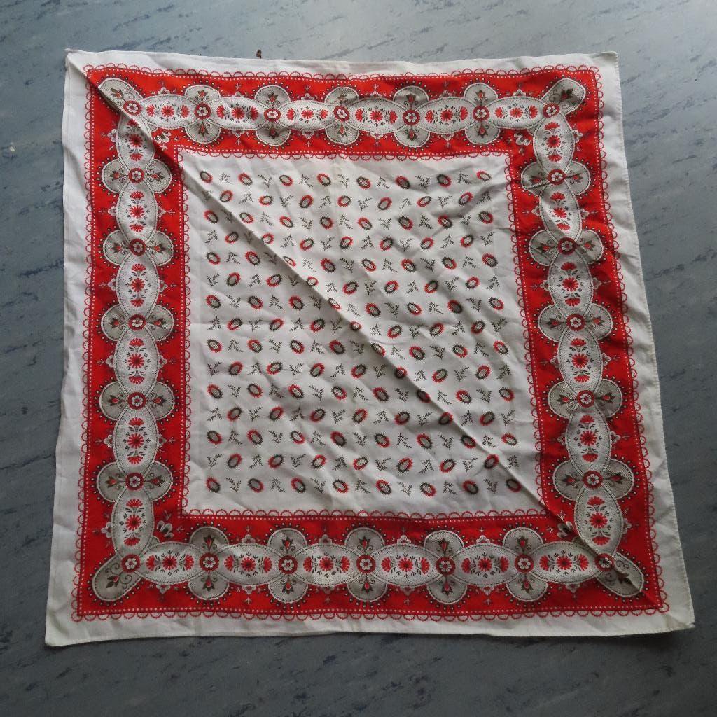 boerenzakdoek  echt ouderwetse zakdoek rood/wit/zwart, Verzenden, Zo goed als nieuw, Overige