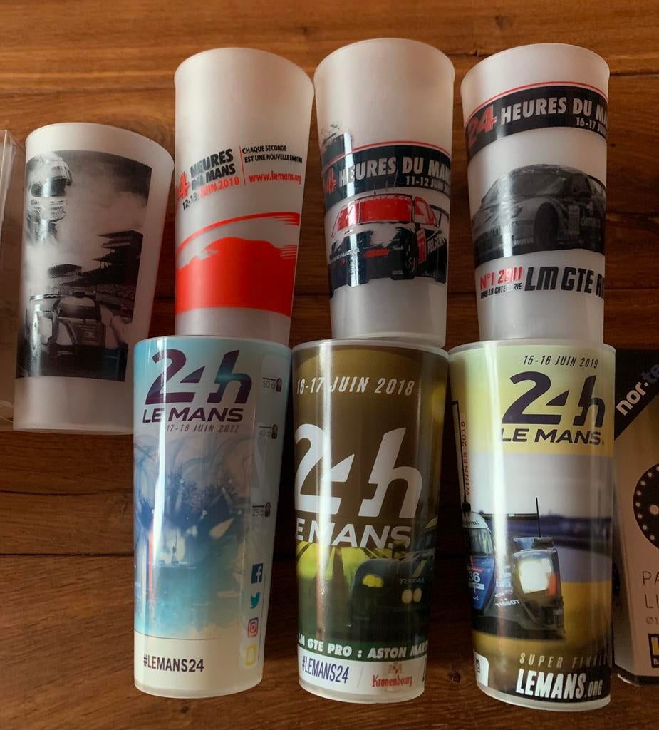 24H Le Mans bekers Kronenbourg, Ophalen of Verzenden, Zo goed als nieuw, Flesje(s), Overige merken