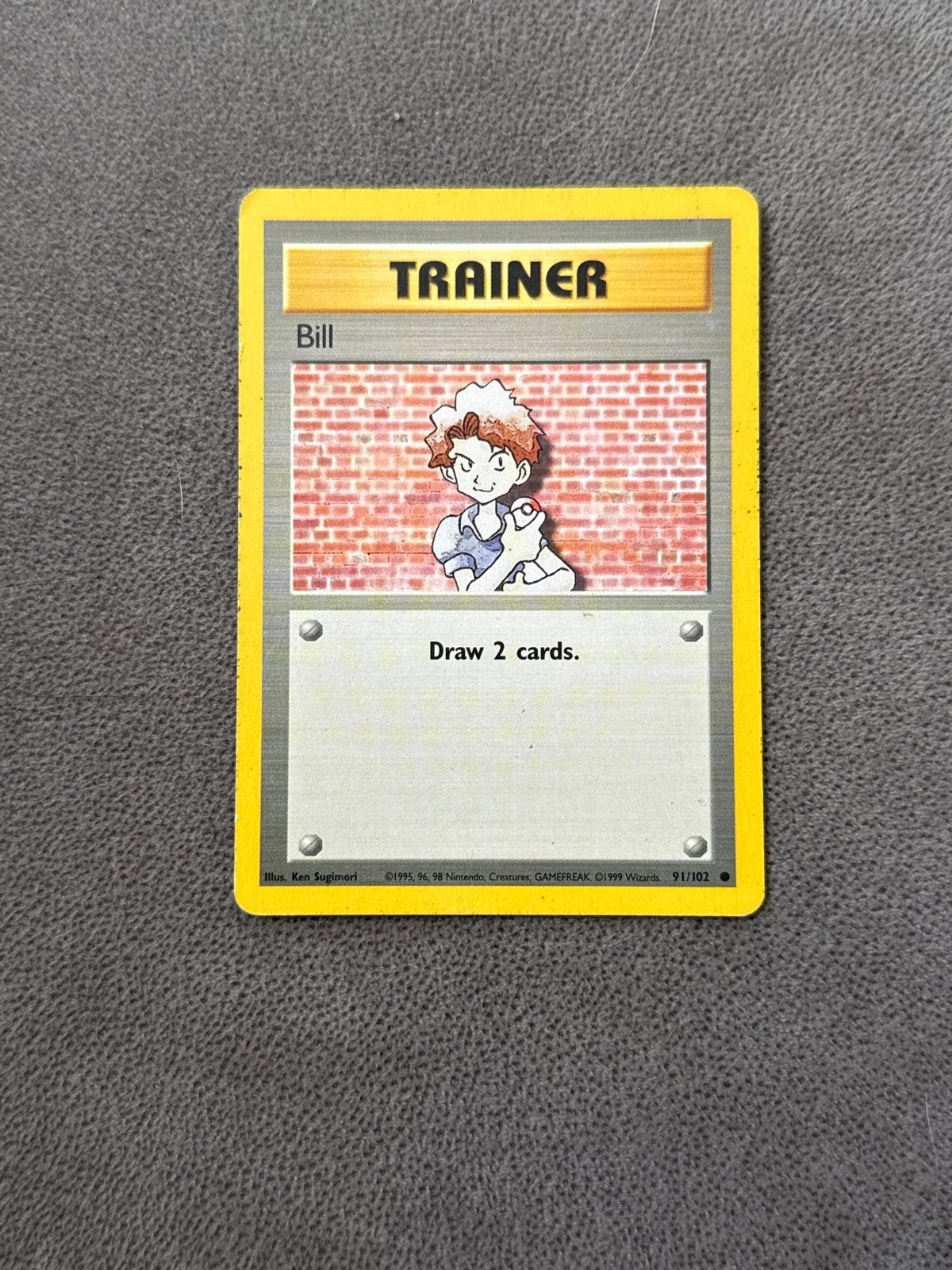 Pokémon TCG Trainer Kaart Bill 91/102 (Base Set), Hobby en Vrije tijd, Verzamelkaartspellen | Pokémon, Gebruikt, Losse kaart, Ophalen of Verzenden