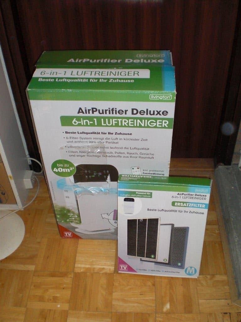 Airpurifier Deluxe 6 in 1 luchtreiniger Nieuw!, Ophalen of Verzenden, Nieuw, Luchtreiniger