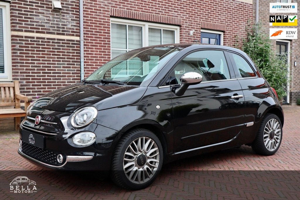 Fiat 500 0.9 TwinAir Lounge | Pelle Frau Leder | Panoramadak, Voorwielaandrijving, Gebruikt, Handgeschakeld, 26 km/l