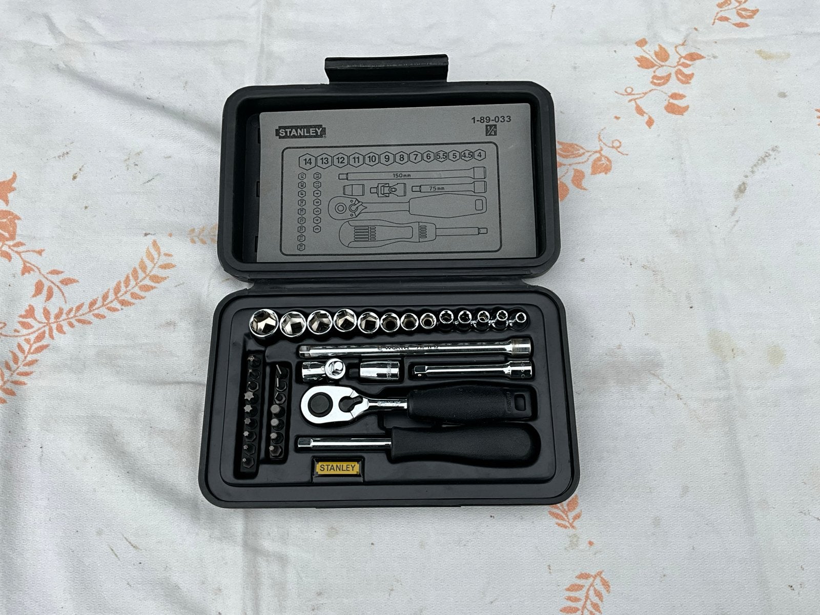 Stanley Dopsleutelset 35-delig 1/4" - Nieuw in doos, Doe-het-zelf en Verbouw, Gereedschap | Handgereedschap, Ophalen of Verzenden