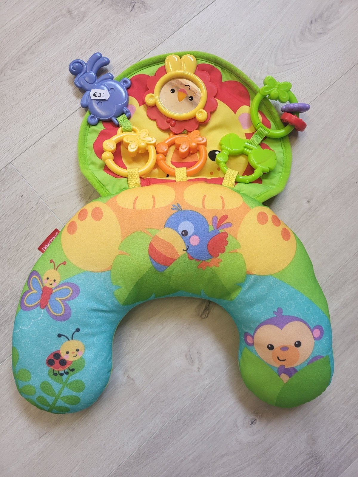 Fisher-Price Speelkleed met Kussen en Speeltjes, Ophalen of Verzenden, Gebruikt, Speelkleed, Met geluid