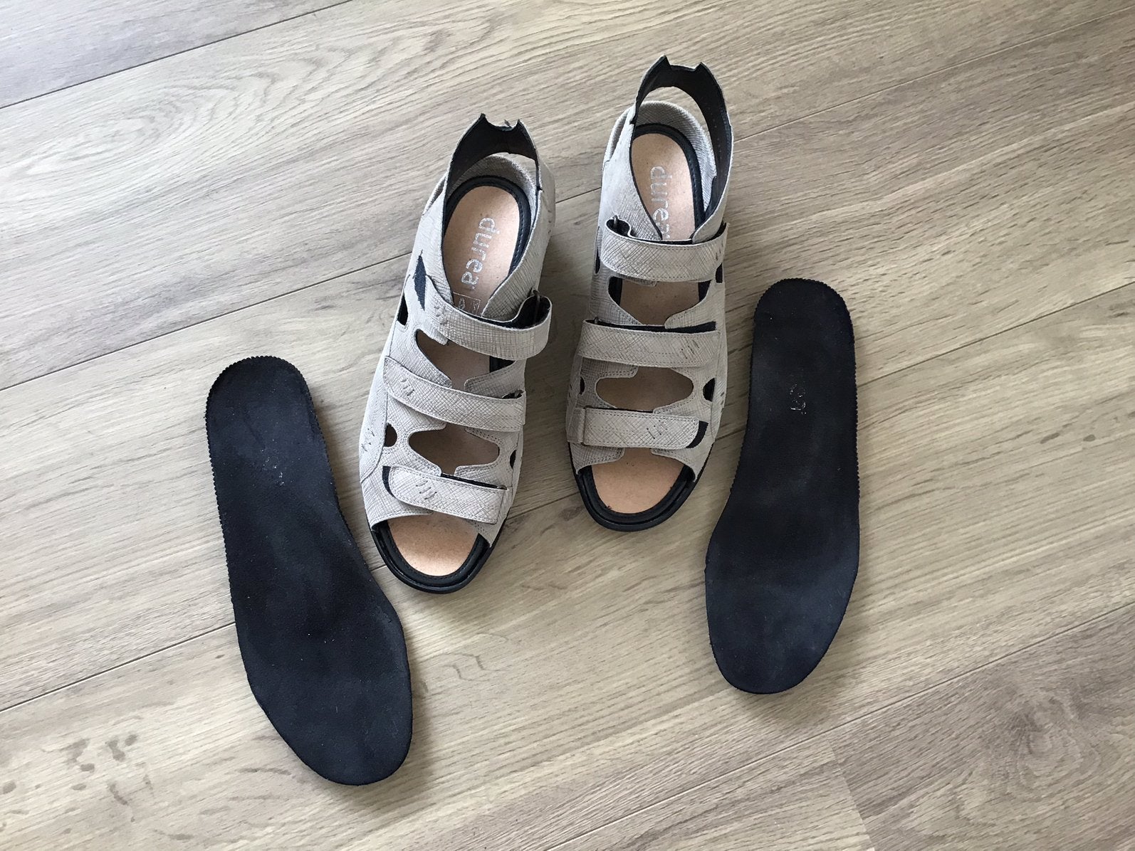 DUREA! Lúxe Sandalen 7H.Stijlvol Beige&Kwaliteit!Nieuwstaat., Ophalen of Verzenden, Zo goed als nieuw, Beige, Sandalen of Muiltjes