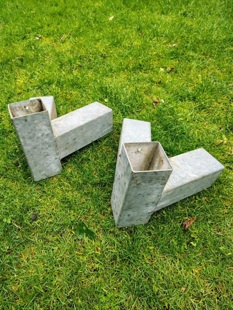 Gegalvaniseerde metalen palen voor diverse toepassingen, Doe-het-zelf en Verbouw, Metalen, Ophalen of Verzenden, Gebruikt, IJzer