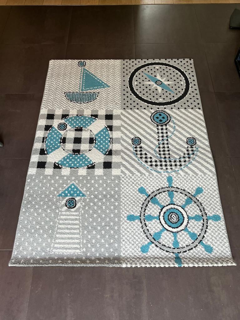 Vloerkleed - Maritiem Thema - 120x170 cm, Ophalen of Verzenden, Zo goed als nieuw, Kleed of Kussen