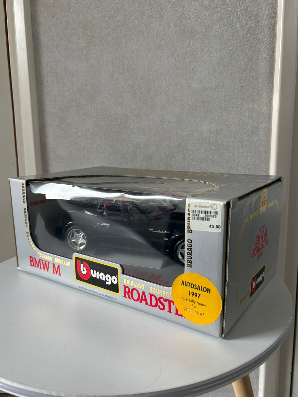Burago Bmw M roaster auto salon versie bijenkorf - zeldzaam!, Ophalen of Verzenden, Zo goed als nieuw, Auto, Rietze