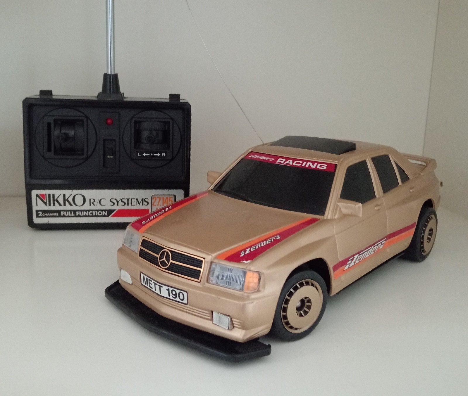 Zeldzame RC Nikko Mercedes 190E 1:12, Ophalen of Verzenden, Overige schalen, Auto onroad