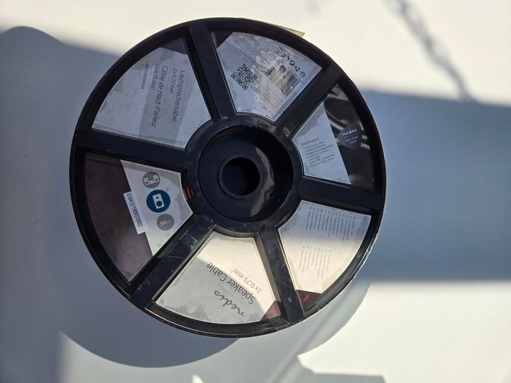 Nieuwe Luidsprekerkabel - 50 meter rol, Ophalen of Verzenden, Nieuw, 10 meter of meer, Luidsprekerkabel