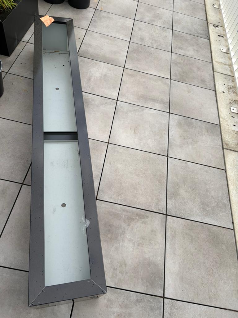 Metalen plantenbak 200x30x30, Tuin en Terras, Bloembakken en Plantenbakken, Ophalen, 100 cm of meer, Nieuw, Balkon