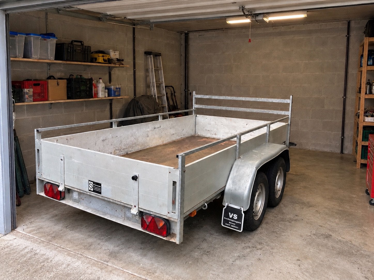 Remork 150x300 aluminium aanhangwagen, Ophalen of Verzenden, Zo goed als nieuw