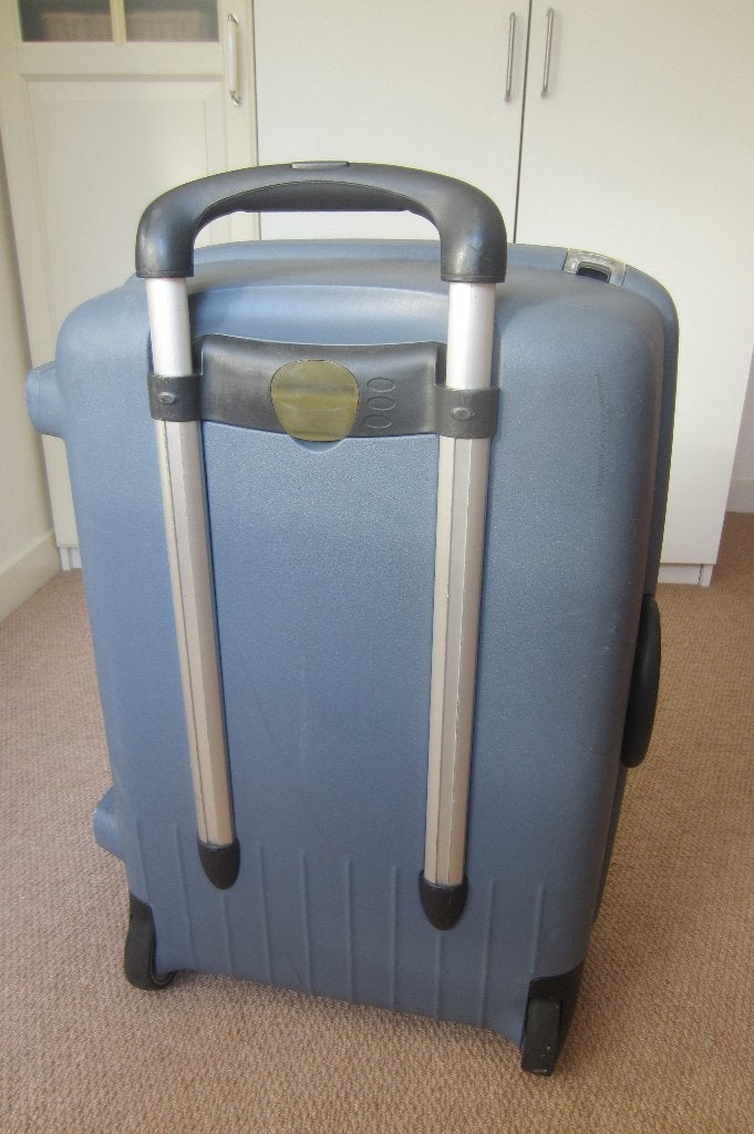 Samsonite koffer 70x50x25 met uitschuifbare beugel, Hard kunststof, 45 tot 55 cm, Zo goed als nieuw, Wieltjes