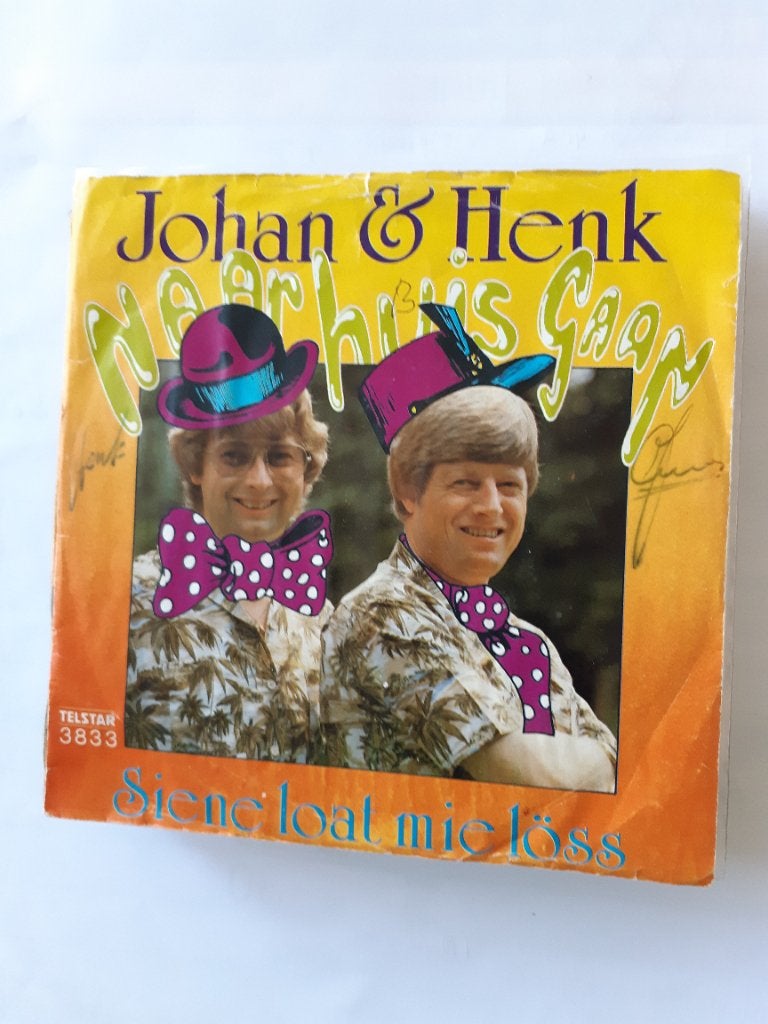 Johan en Henk , Naar huis gaan , single, Ophalen of Verzenden, Gebruikt, 12 inch, Levenslied of Smartlap
