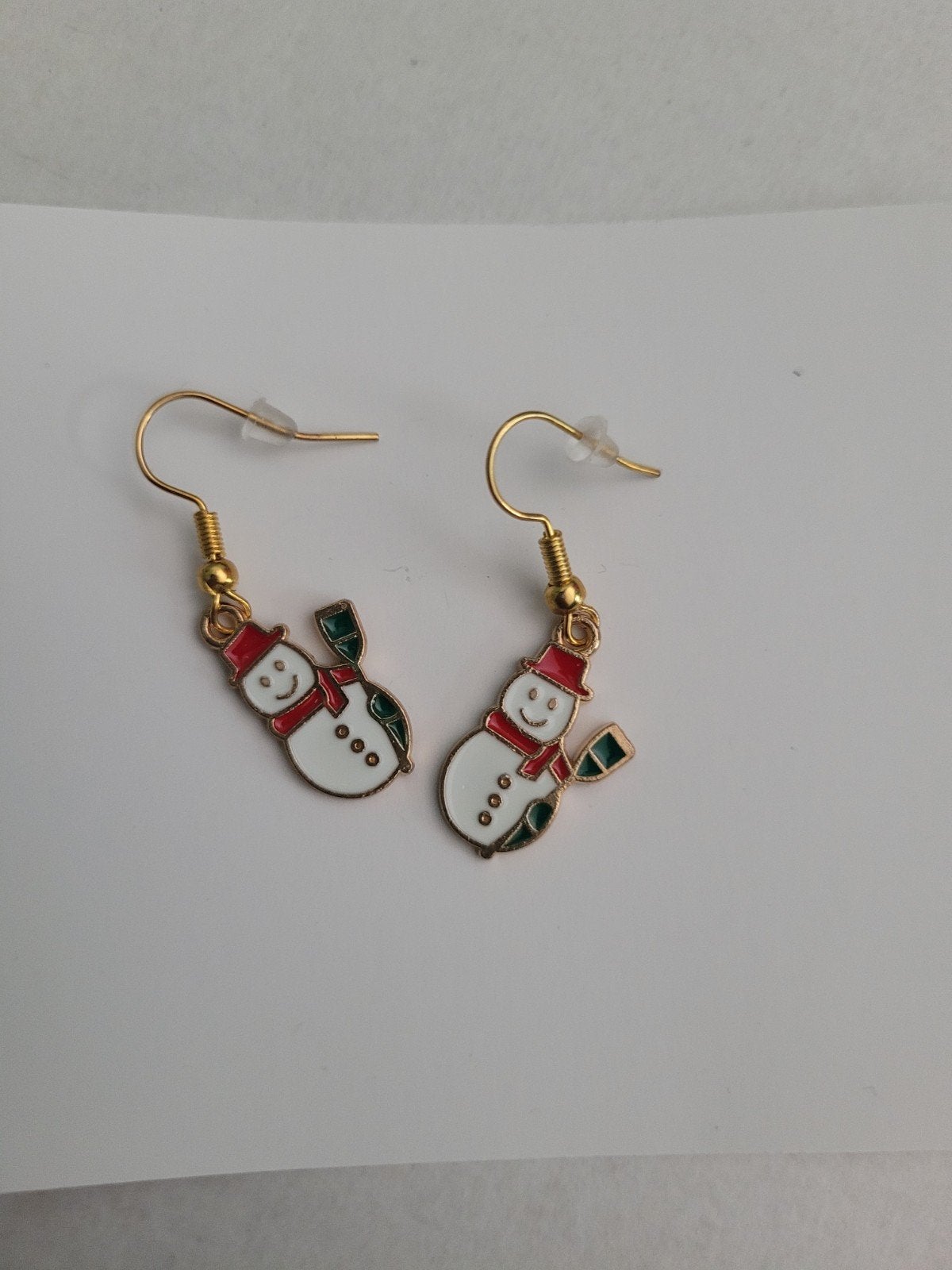 Leuke Kerst Sneeuwpop Oorbellen - Hangers, Ophalen of Verzenden